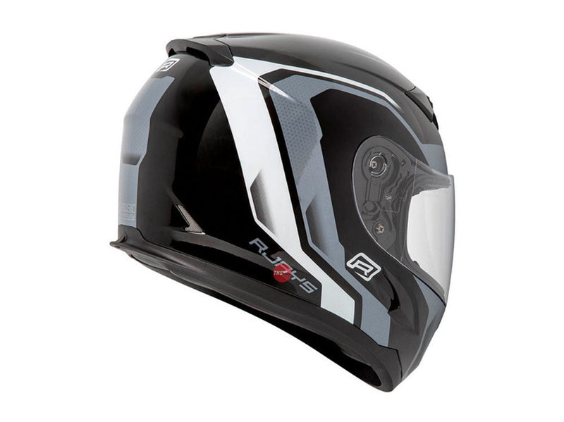 Rjays Grid Gloss Black White Road Helmet Size Small 56cm