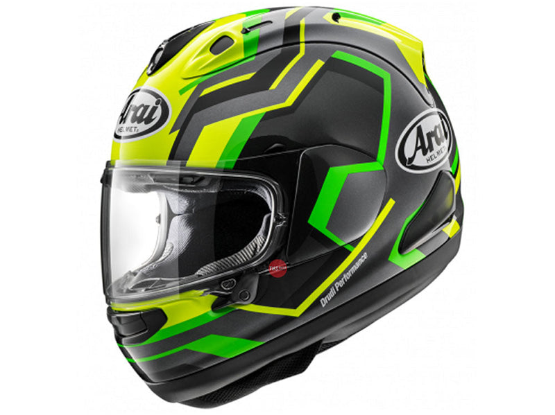 Arai RX-7V Evo Rsw Green Fluor Yellow Road Helmet Size XL 62cm