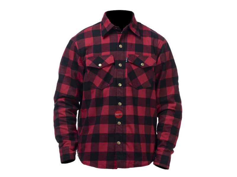 Rjays Regiment Flannel Shirt Red Black Road Jacket Size Small