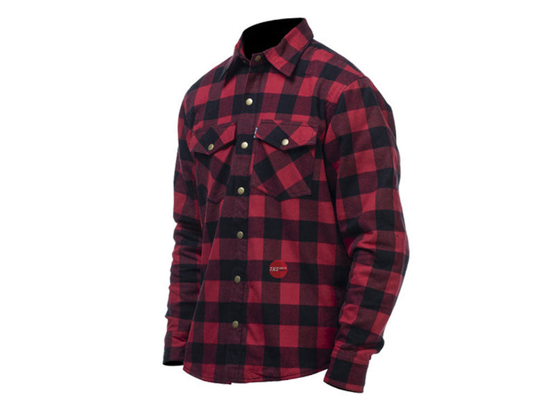 Rjays Regiment Flannel Shirt Red Black Road Jacket Size Medium