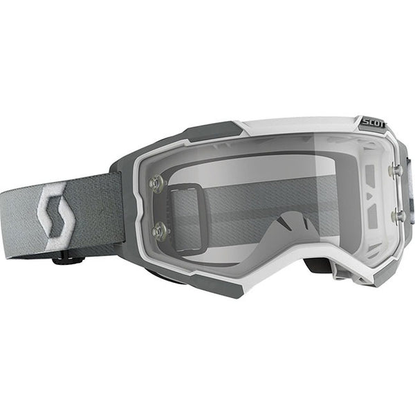 Scott Fury Goggle White/Grey Clear Works Lens