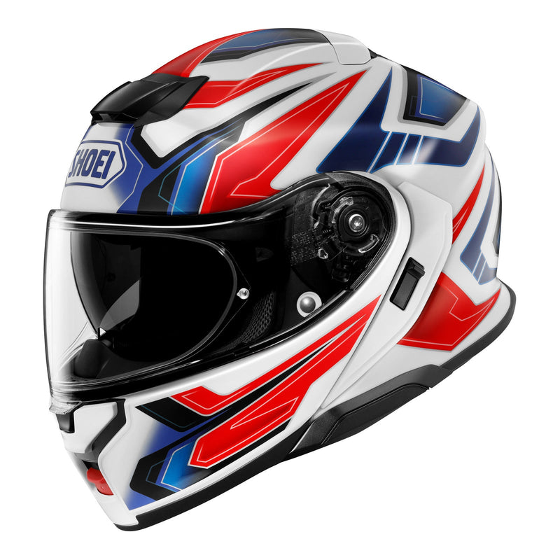 Shoei Neotec 3 Helmet Anthem TC-10 - White / Red / Blue Size Medium 58cm