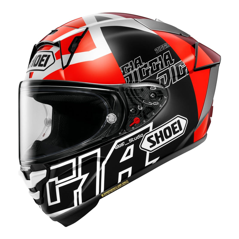 Shoei X-SPR Pro Helmet Diggia 2 - Black / Red / White Size Large 60cm