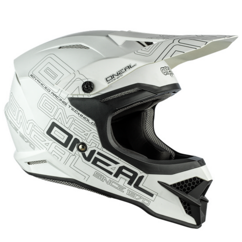 O'Neal 3SRS FLAT Helmet - White - Size Large 60cm