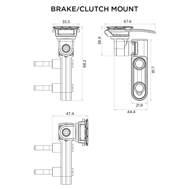 Motorcycle Clutch Mount Quad Lock