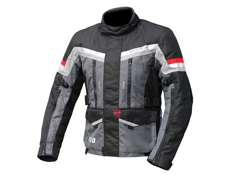 Neo Viper Black Grey Red Road Jacket Size Medium