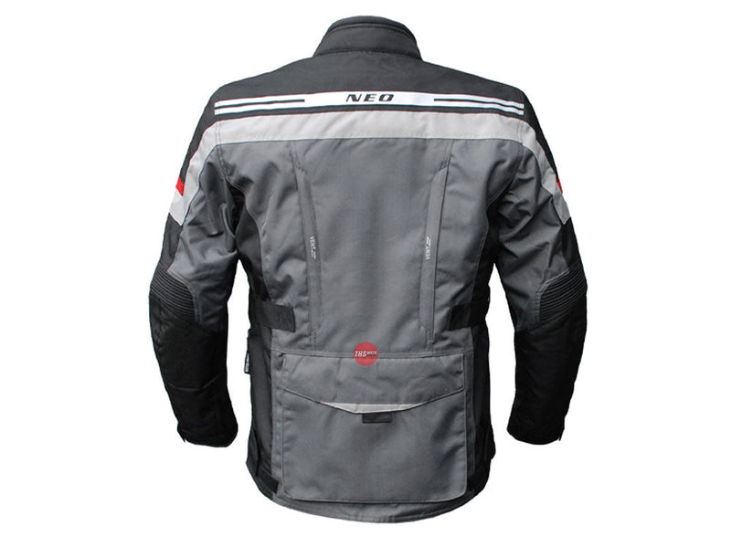 Neo Viper Black Grey Red Road Jacket Size  3XL