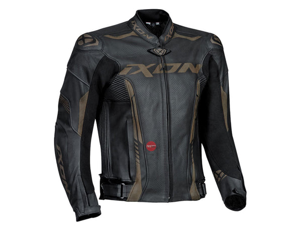 Ixon Vortex 2 Black Leather Road Jacket Size Large