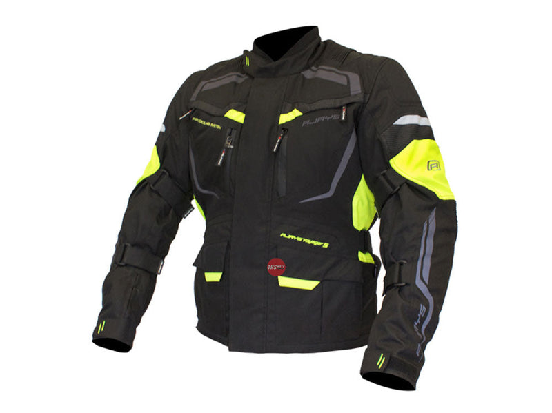 Rjays Voyager V Black Hi Viz Road Jacket Size Large