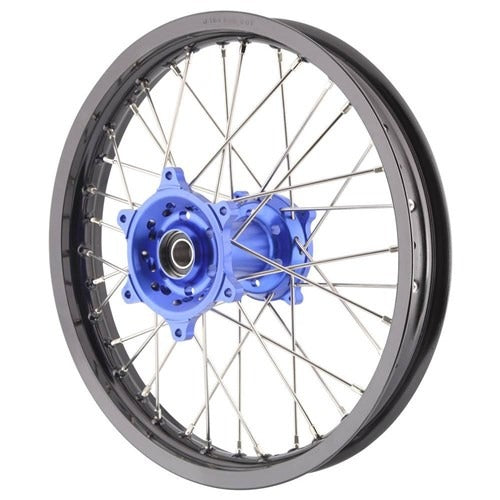 X-Tech Yam Yz/yzf/wrf 2.15x19 Rear Blk Rim/blu Hub/slv Spk