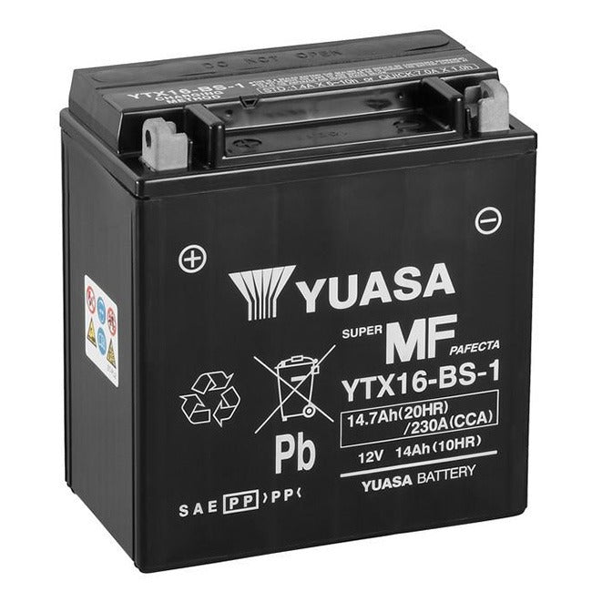 Yuasa YTX16-BS-1 Battery Factory Activated Non Dg