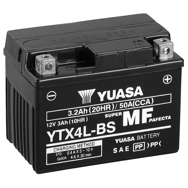 Yuasa YTX4L-BS Battery - Factory Activated Not Dg