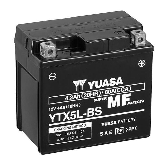 Yuasa YTX5L-BS Battery - Factory Activated Not Dg