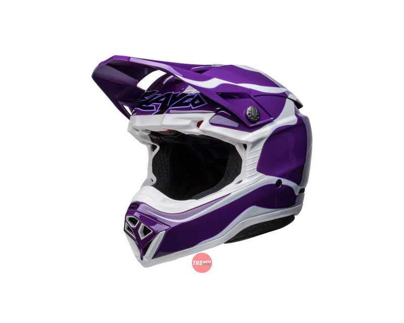 Bell MOTO-10 SPHERICAL Slayco LE Purple/White Size XL 62cm