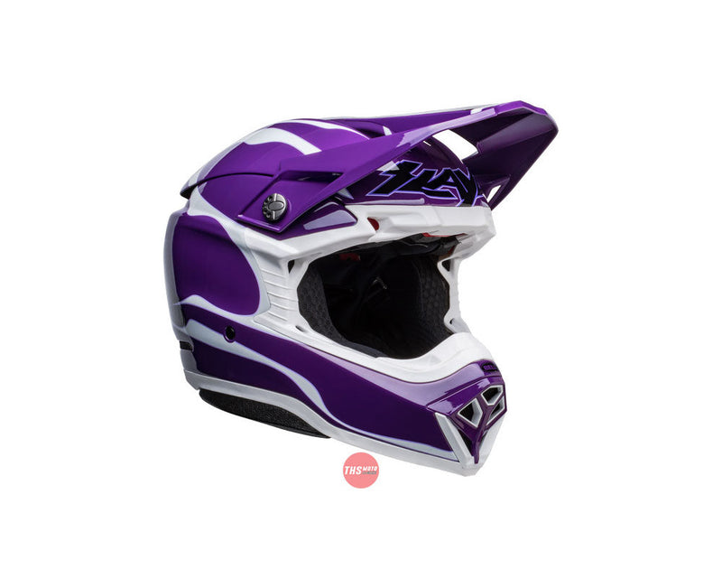 Bell MOTO-10 SPHERICAL Slayco LE Purple/White Size XL 62cm