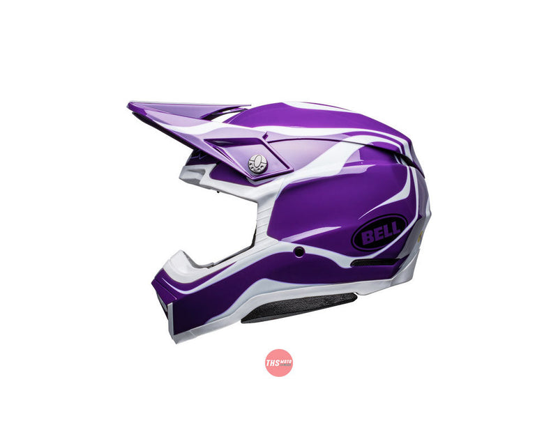 Bell MOTO-10 SPHERICAL Slayco LE Purple/White Size XL 62cm