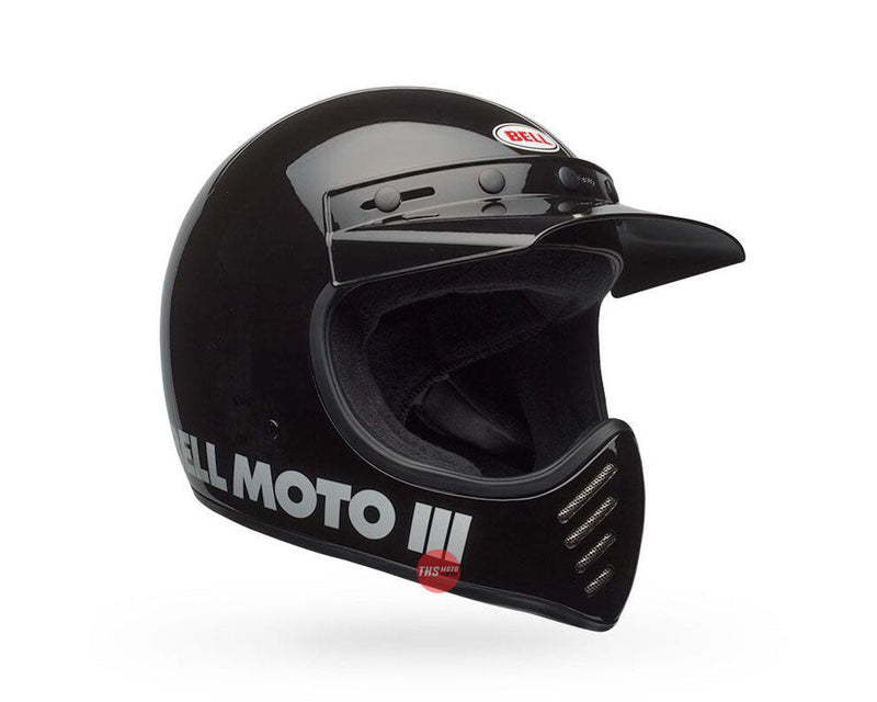 Bell MOTO-3 Classic Gloss Black Road Helmet Size Large 60cm