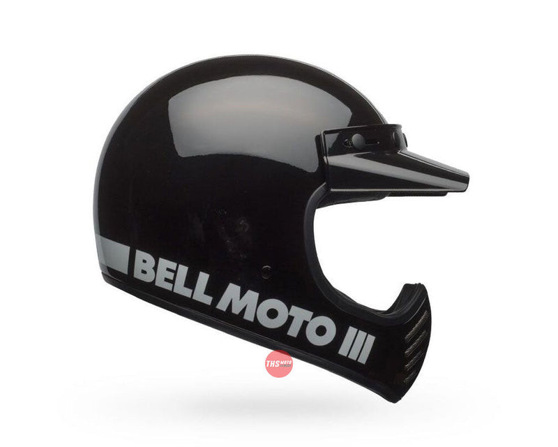 Bell MOTO-3 Classic Gloss Black Road Helmet Size Large 60cm