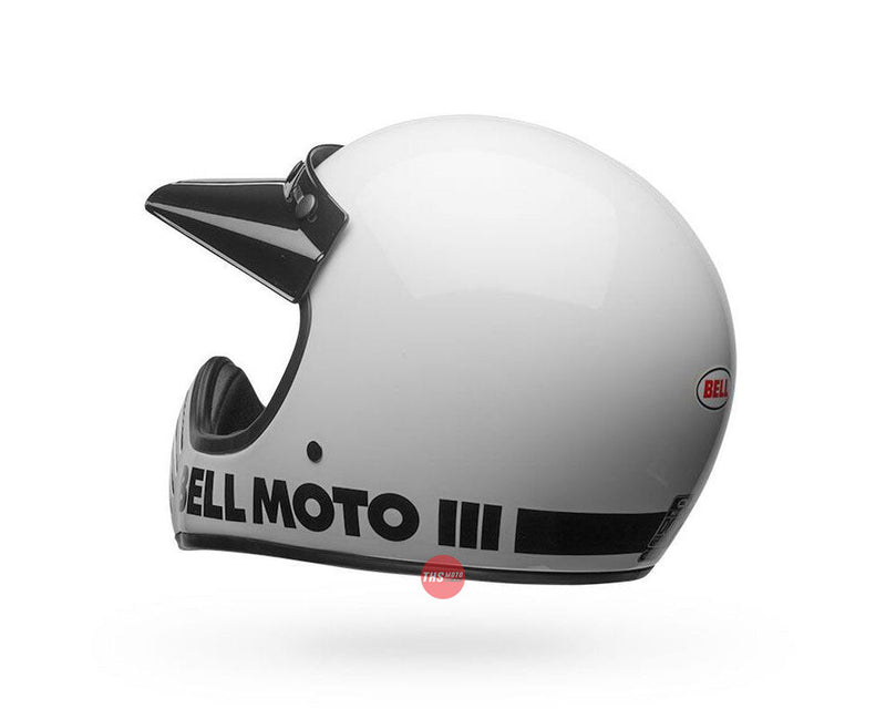 Bell MOTO-3 Classic Gloss White Road Helmet Size XL 62cm