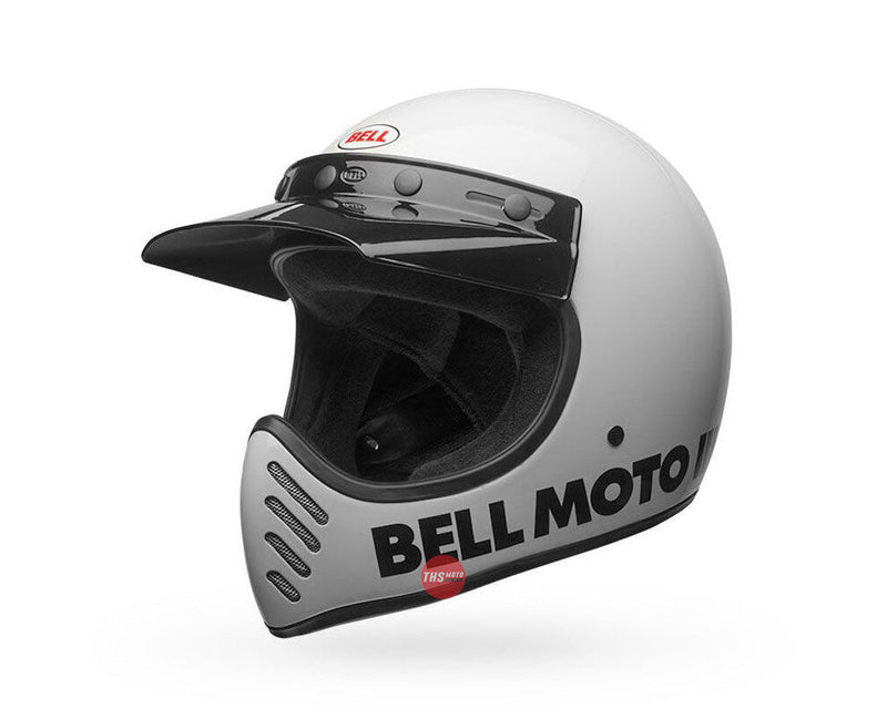 Bell MOTO-3 Classic Gloss White Road Helmet Size Medium 58cm