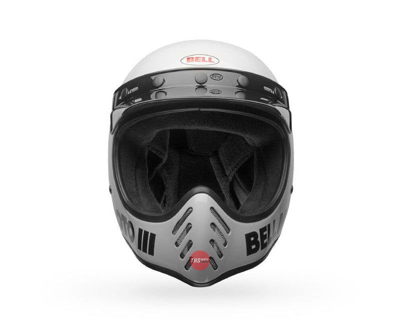 Bell MOTO-3 Classic Gloss White Road Helmet Size Medium 58cm