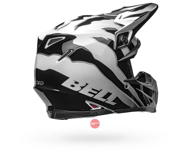 Bell MOTO-9S FLEX Claw Gloss Black/White Size Large 60cm