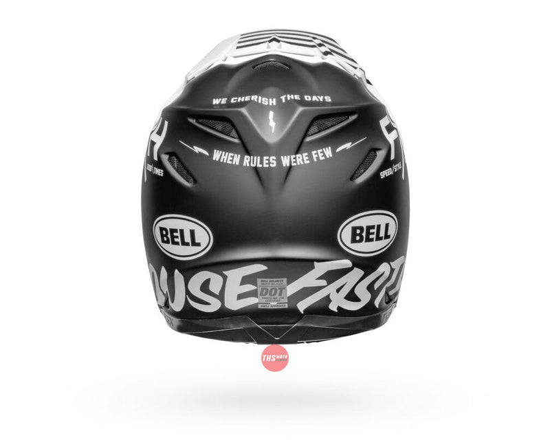 Bell MOTO-9S FLEX Fasthouse Flex Crew Matte Black/White Size Medium 58cm