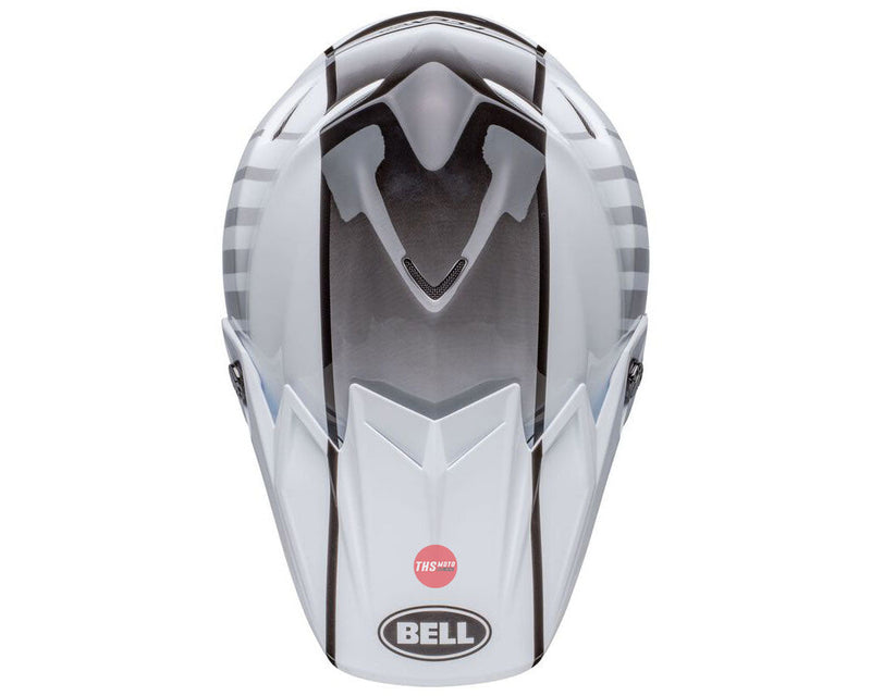 Bell MOTO-9S FLEX Sprint Matte Gloss White/Red Size Small 56cm