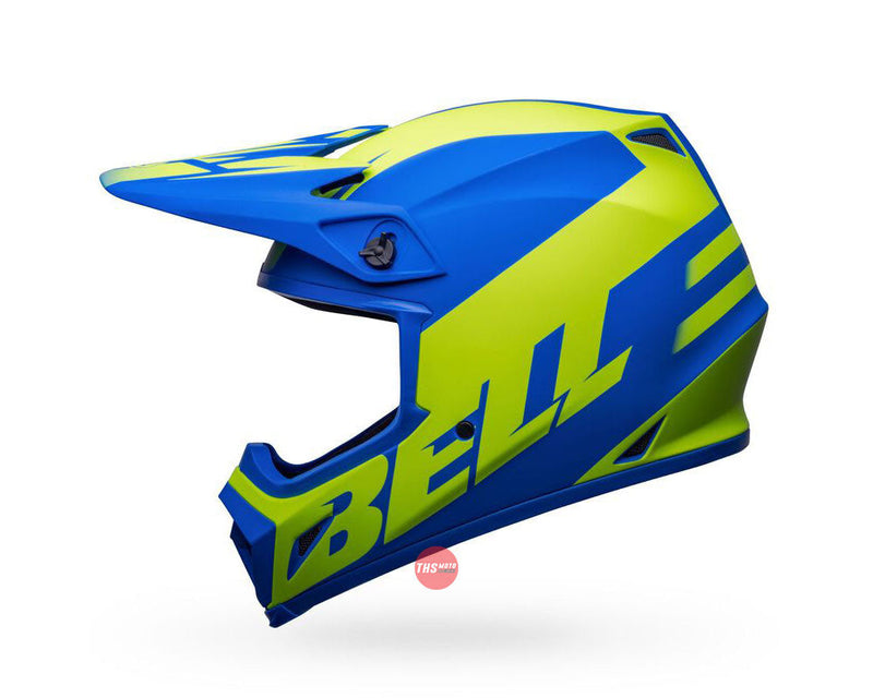 Bell MX-9 MIPS Disrupt Matte classic Blue/Hi-Viz Yellow Size Small 56cm