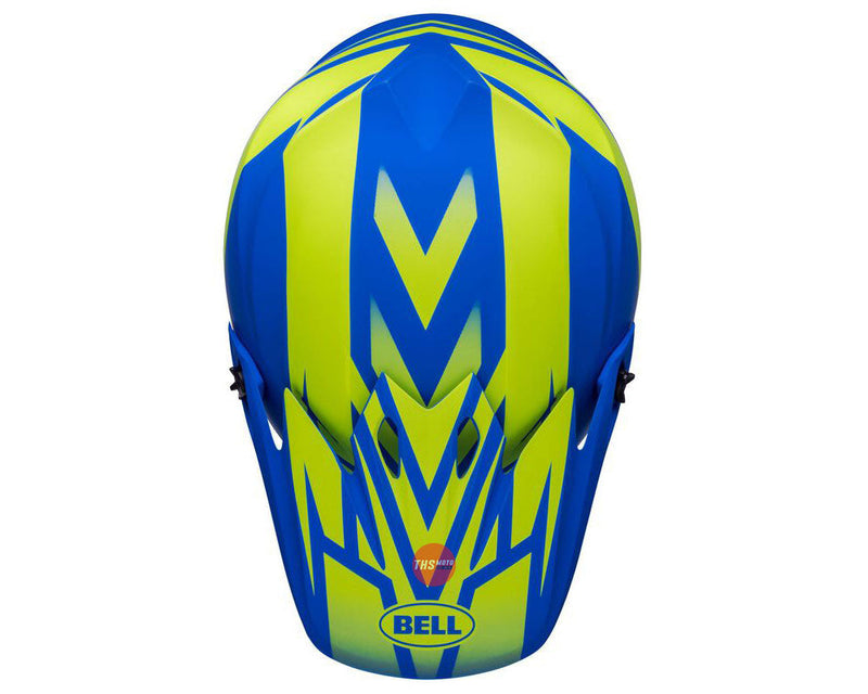 Bell MX-9 MIPS Disrupt Matte classic Blue/Hi-Viz Yellow Size Small 56cm