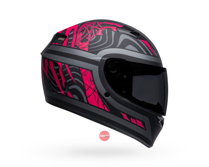 Bell QUALIFIER Rebel Matte Black/Pink Road Helmet Size Small 56cm