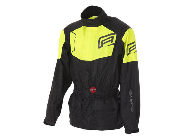 Rjays Tempest II Black Hi Viz Rainwear Jacket Size Medium