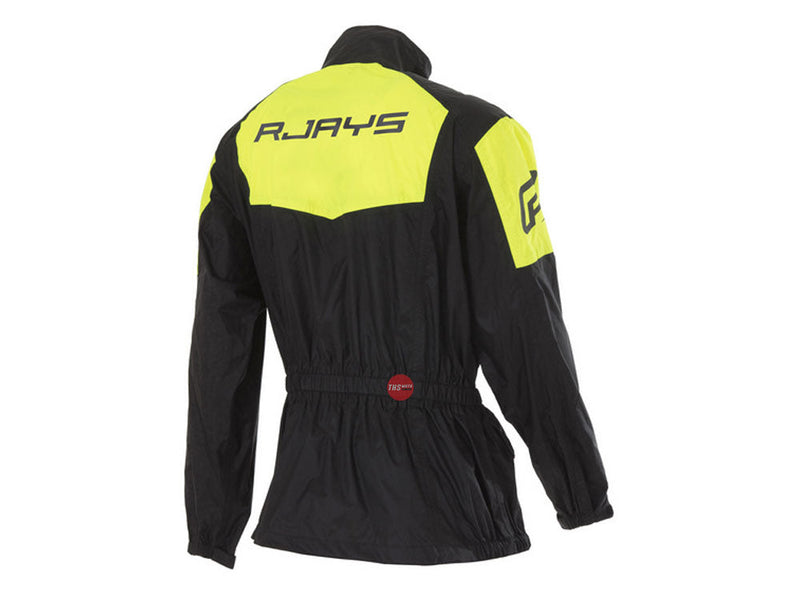 Rjays Tempest II Black Hi Viz Rainwear Jacket Size 2XL