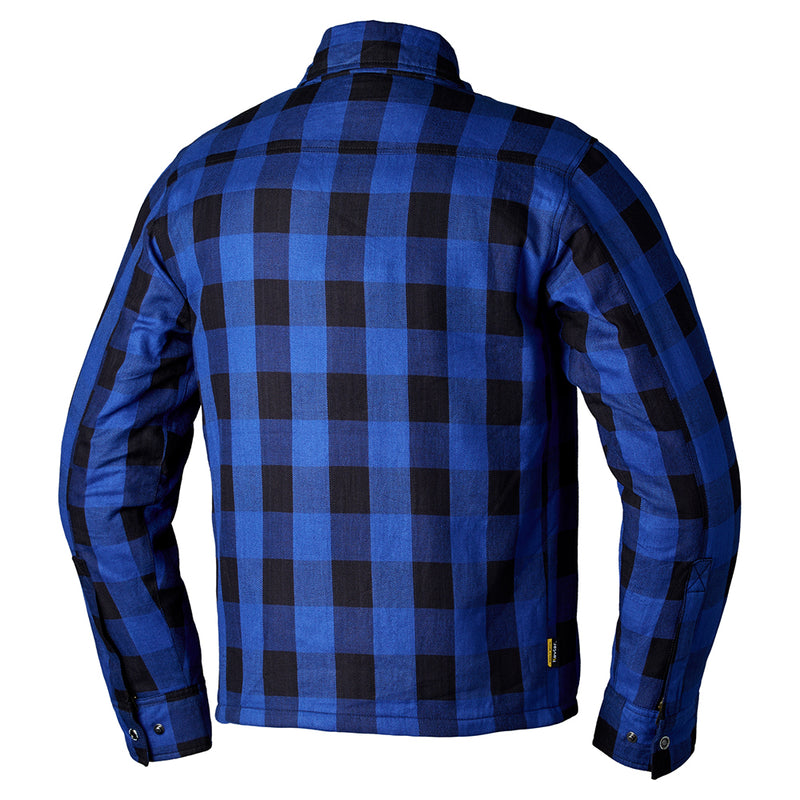 RST Lumberjack Kevlar Lined CE Textile Shirt Blue Size 42 Medium