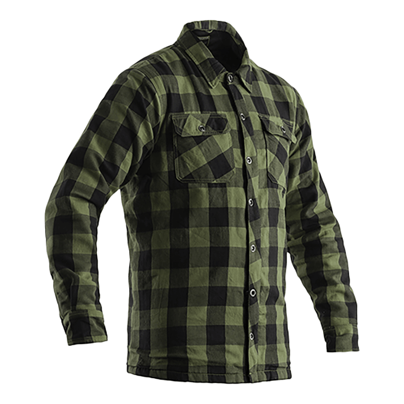 RST Lumberjack Kevlar Lined CE Textile Shirt green Size 48 2XL