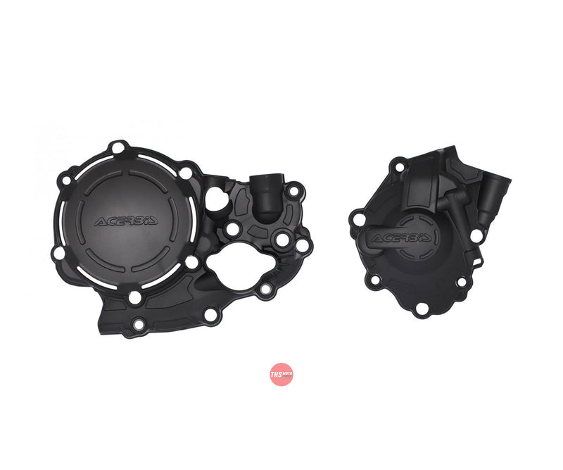 Acerbis X-power Engine Case Cover Kit Black CRF250R 18/21