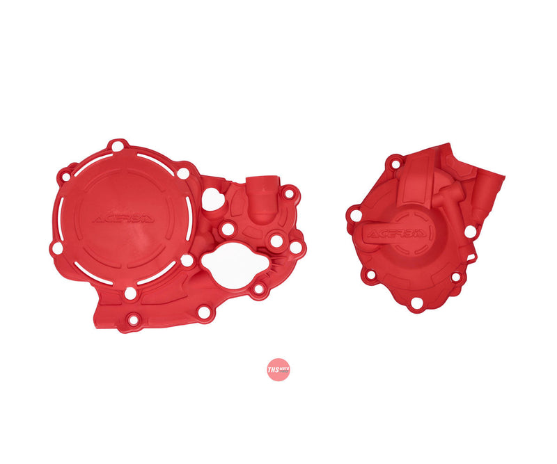 Acerbis X-power Engine Case Cover Kit Red CRF250R 18/21