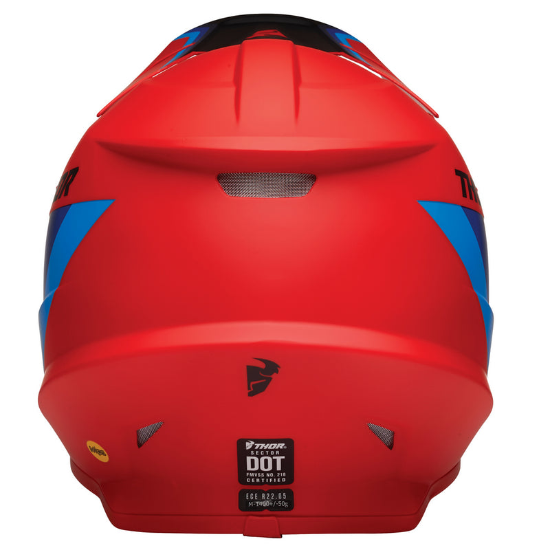 Thor Mx Helmet S22 Sector Runner Mips Red Blue Size Large 59 60cm