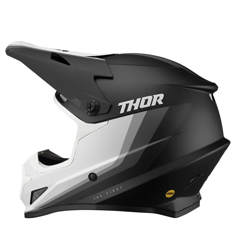 Thor Mx Helmet S22 Sector Runner Mips Black White Size XL 61 62cm