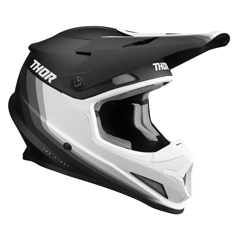 Thor Mx Helmet S22 Sector Runner Mips Black White Size XL 61 62cm