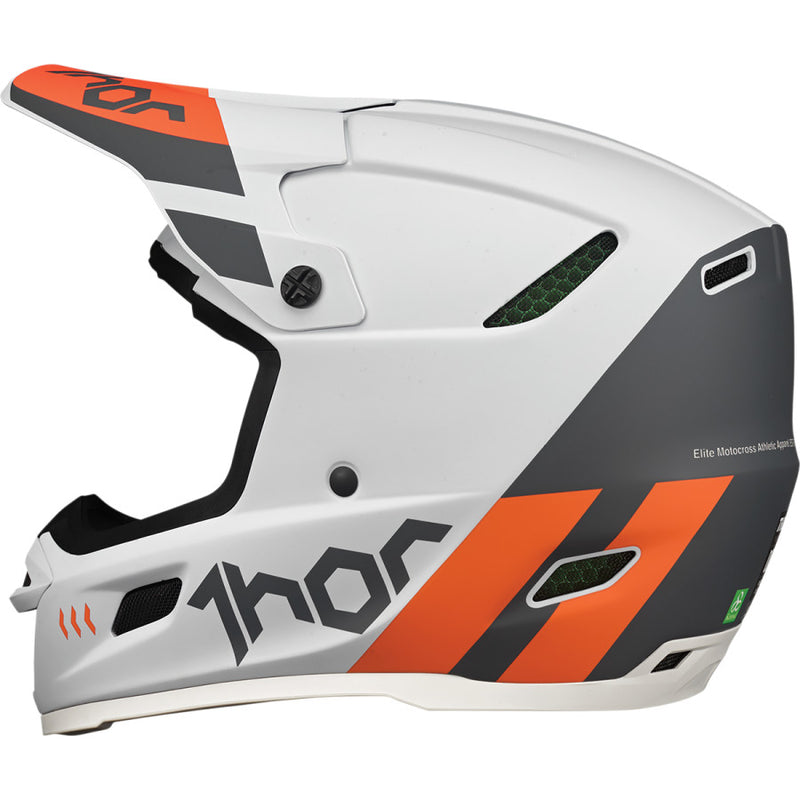 Thor Mx Helmet Reflex Cube Light Gray / Red Orange Size Small 55 56cm