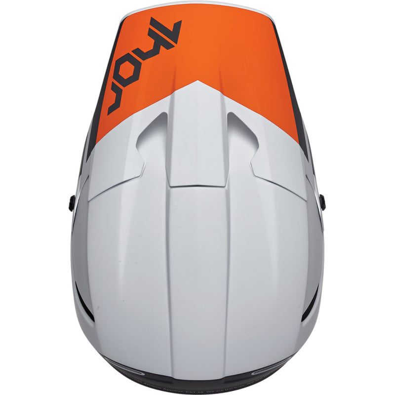 Thor Mx Helmet Reflex Cube Light Gray / Red Orange Large