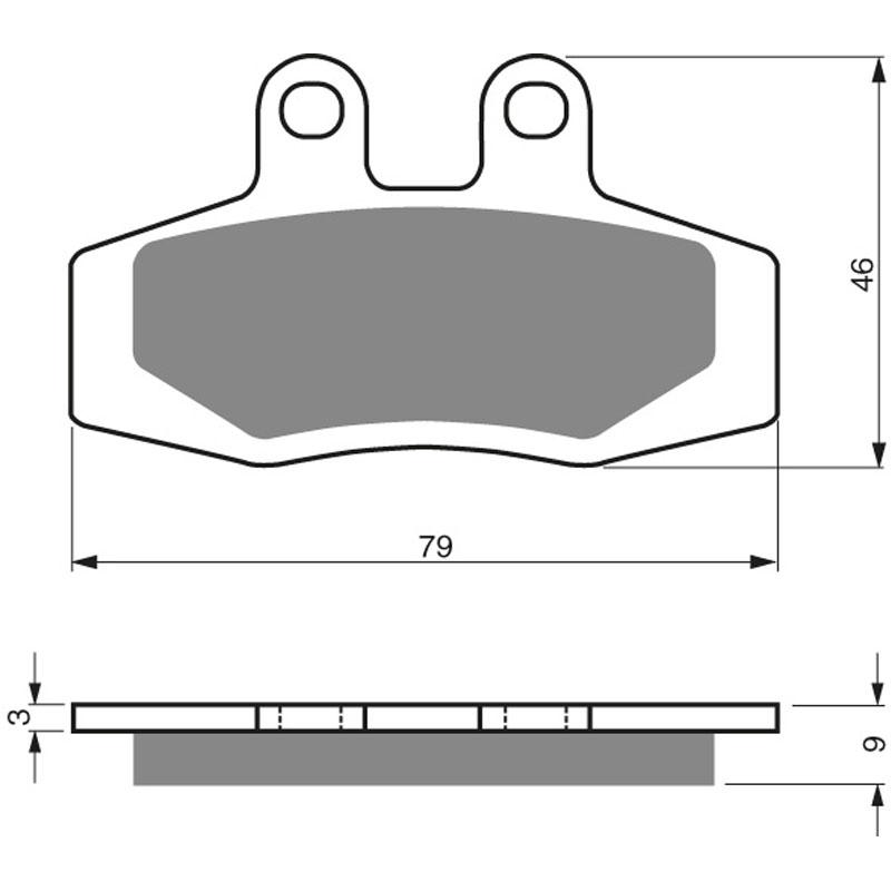 PREMIER BRAKE PADS FULL SINTERED MOTO X