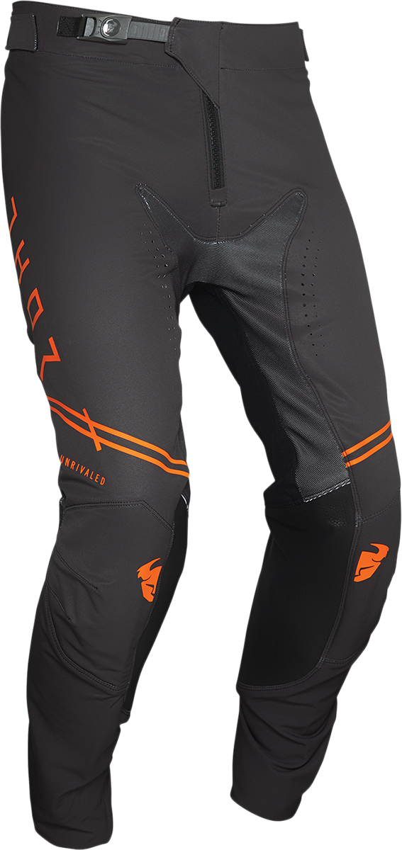 Thor Pant MX Prime Pro 32 S21 Unrivaled inch Charcoal Orange   32" Waist