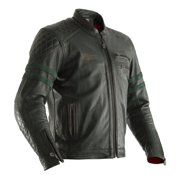 RST IOM TT Hillberry CE Leather Jacket Black 44 L Large Size