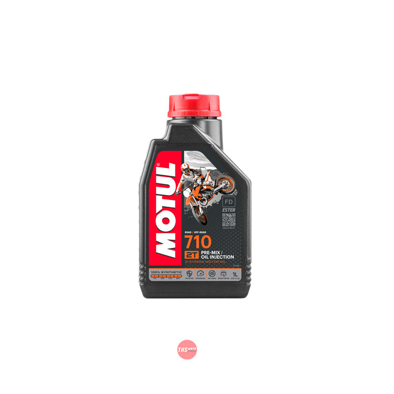 Motul 710 2T 1L 2 Stroke 100% Synthetic Engine Oil 1 Litre