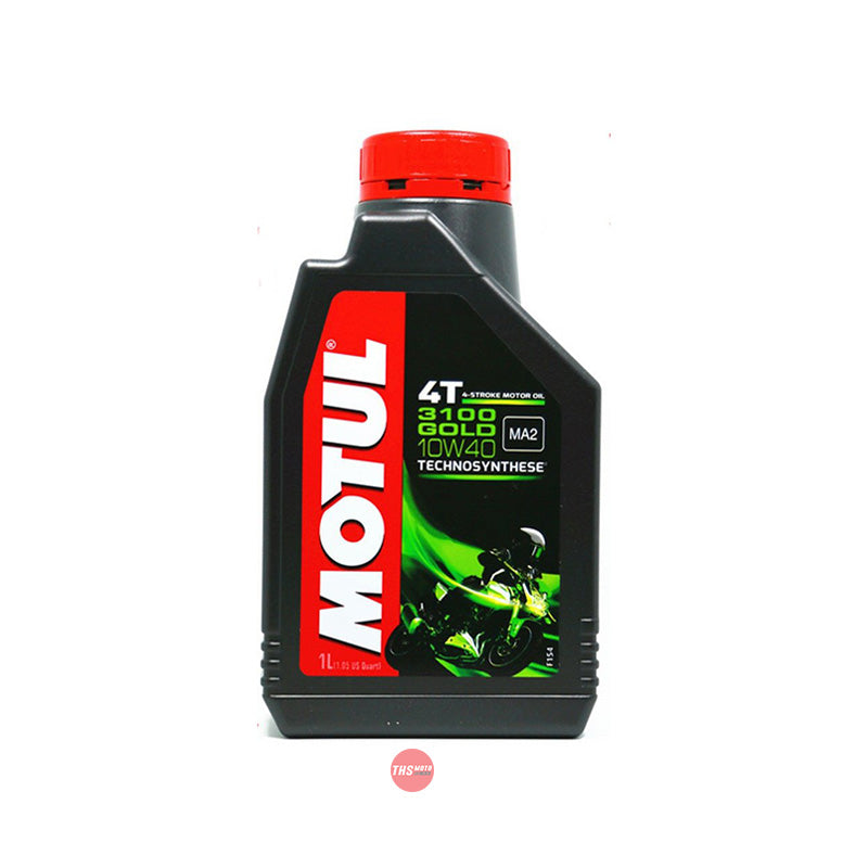 Motul 3100 Gold 4T 10W40 1L Technosynthese Engine Oil 1 Litre