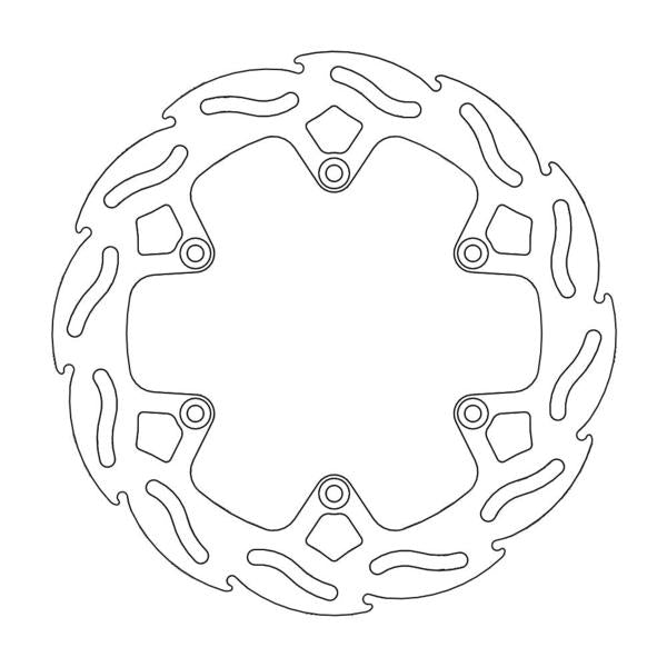 Moto Master Brake Disc Rear Factory Flame 4.4Mm For Heavy Draggers Husqvarna Gasgas Ktm