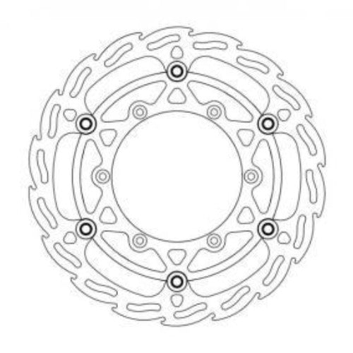 Moto Master Brake Disc Front Flame Oversized 270Mm Yamaha Yz125 Yz250 08-21 Yz250F 07-20 Yz450F