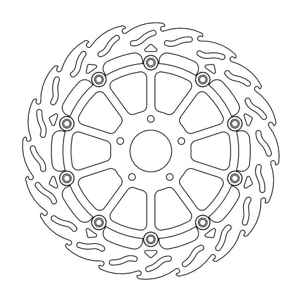 Moto Master Brake Disc Front Flame Huqvarna Ktm